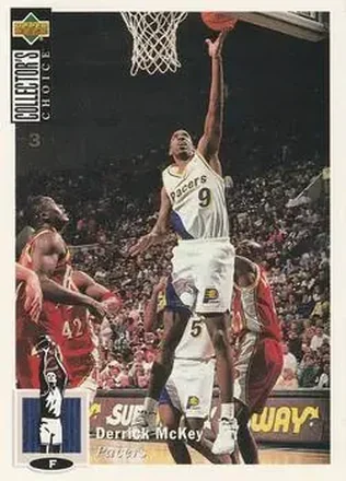 1994-95 Collector's Choice French #9 - Derrick McKey - Indiana Pacers