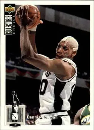 1994-95 Collector's Choice French #10 - Dennis Rodman - San Antonio Spurs