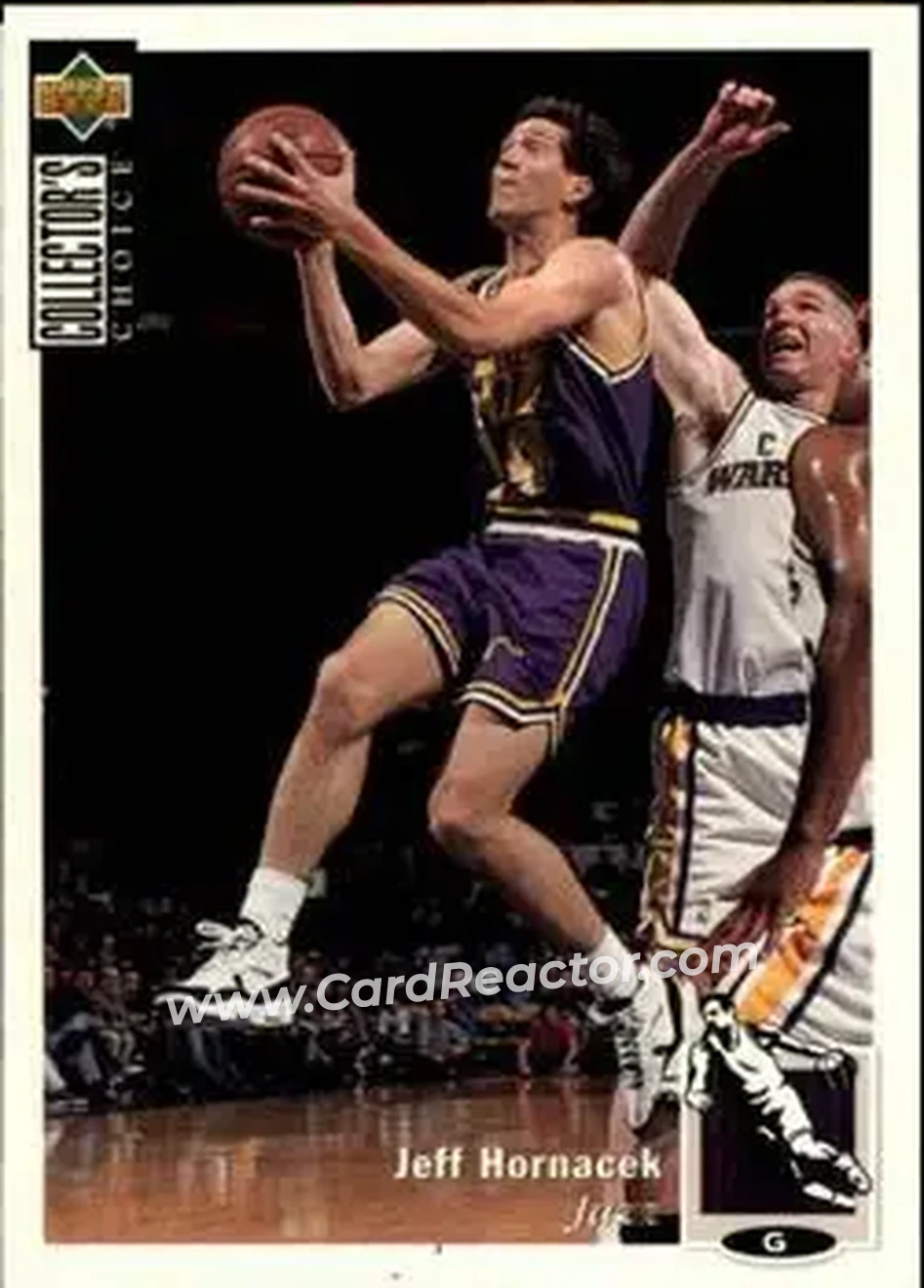 1994-95 Collector's Choice French #14 - Jeff Hornacek - Utah Jazz - Front