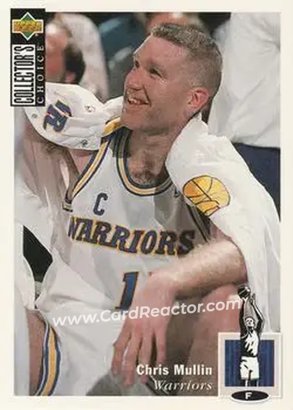 1994-95 Collector's Choice French #17 - Chris Mullin - Golden State Warriors - Front 1994-95 Collector's Choice French #17 - Chris Mullin - Golden State Warriors - Front