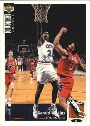 1994-95 Collector's Choice French #21 - Gerald Wilkins - Cleveland Cavaliers
