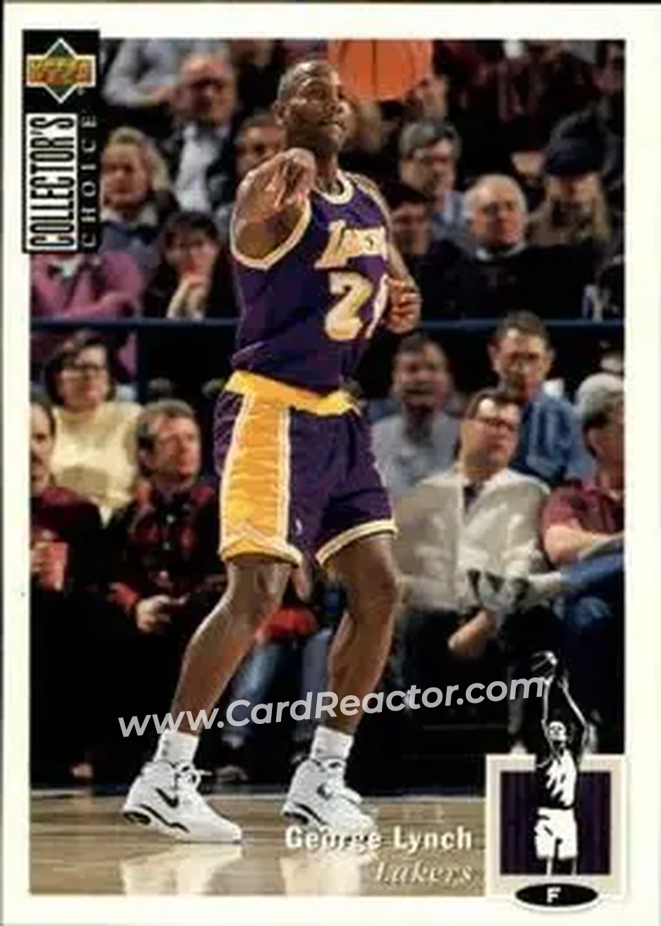 1994-95 Collector's Choice French #24 - George Lynch - Los Angeles Lakers - Front