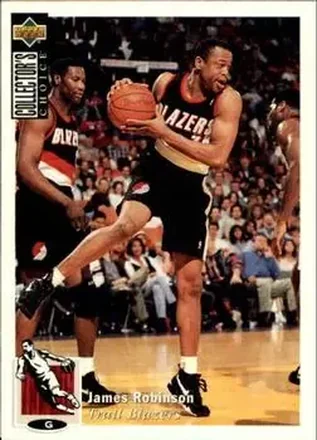 1994-95 Collector's Choice French #26 - James Robinson - Portland Trail Blazers