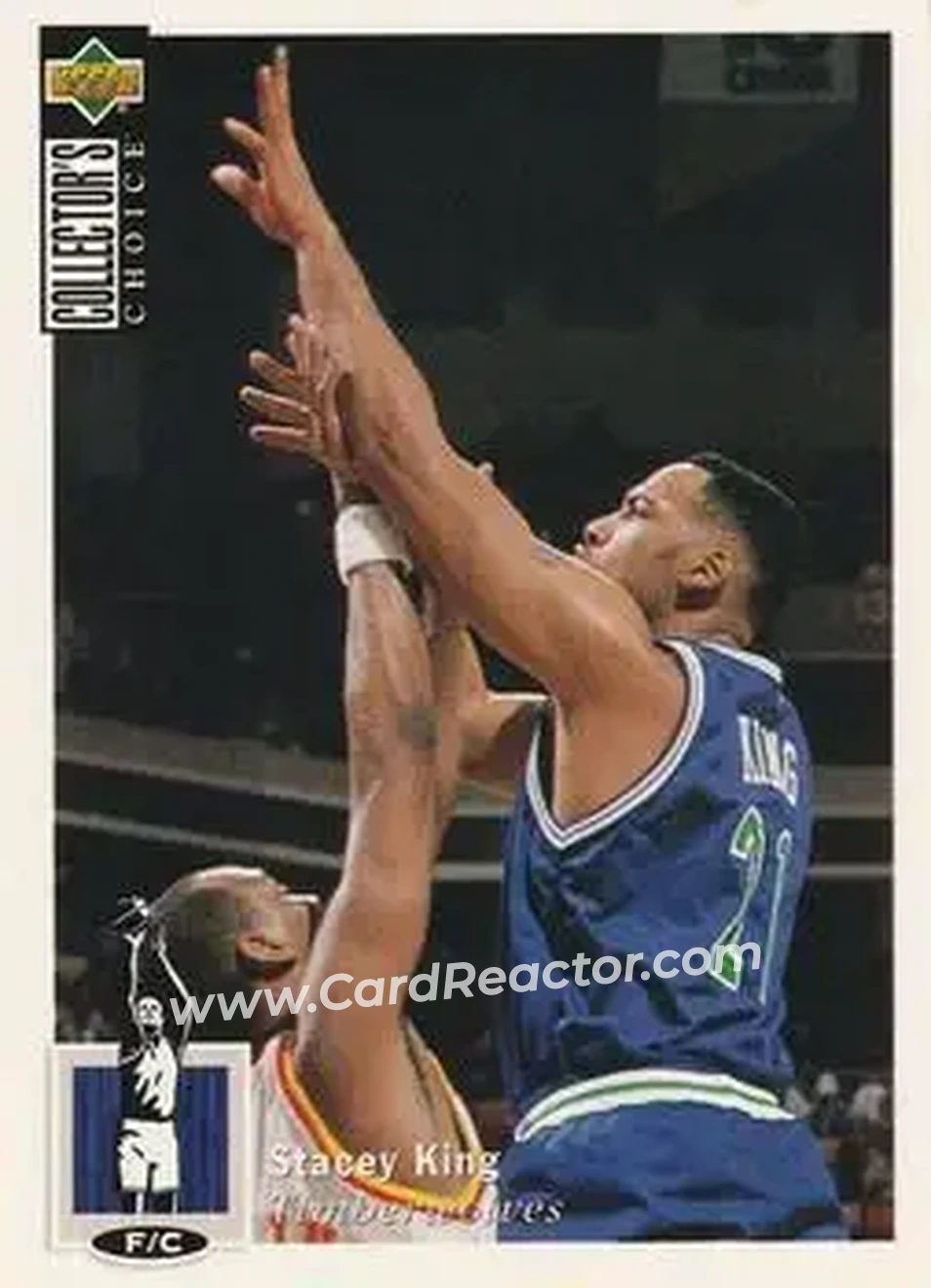 1994-95 Collector's Choice French #28 - Stacey King - Minnesota Timberwolves - Front