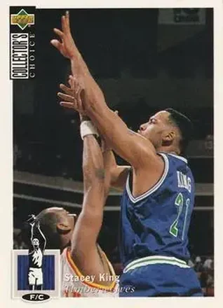 1994-95 Collector's Choice French #28 - Stacey King - Minnesota Timberwolves