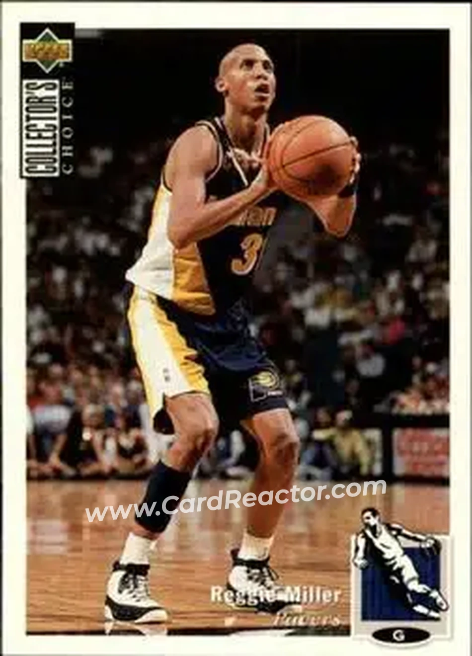 1994-95 Collector's Choice French #31 - Reggie Miller - Indiana Pacers - Front
