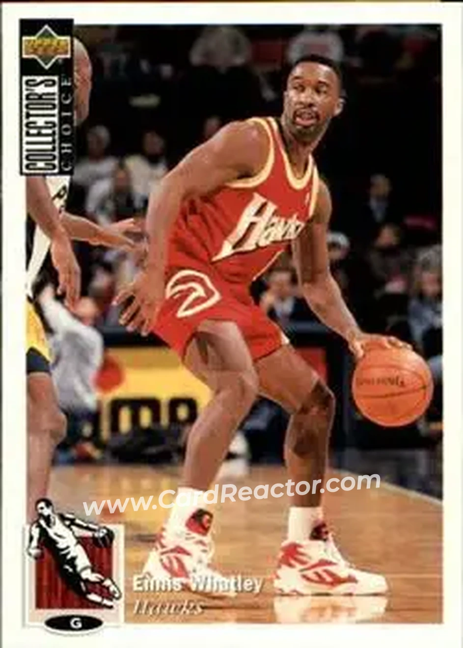 1994-95 Collector's Choice French #39 - Ennis Whatley - Atlanta Hawks - Front