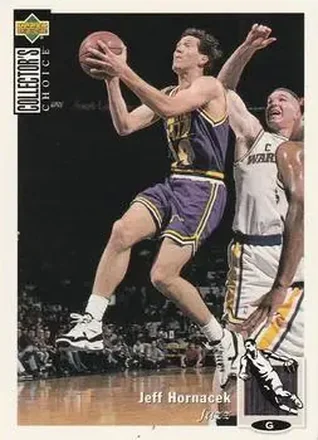1994-95 Collector's Choice German #14 - Jeff Hornacek - Utah Jazz 1994-95 Collector's Choice German #14 - Jeff Hornacek - Utah Jazz