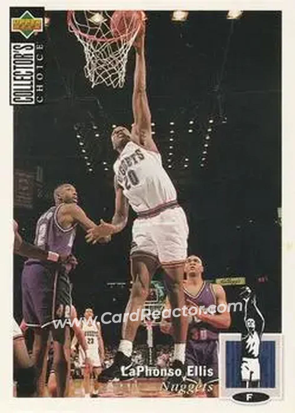 1994-95 Collector's Choice German #20 - LaPhonso Ellis - Denver Nuggets - Front