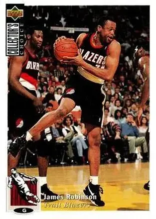 1994-95 Collector's Choice German #26 - James Robinson - Portland Trail Blazers