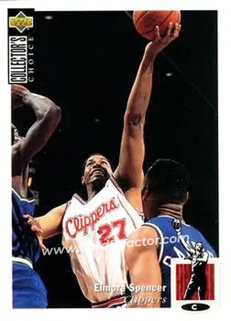 1994-95 Collector's Choice German #27 - Elmore Spencer - Los Angeles Clippers - Front