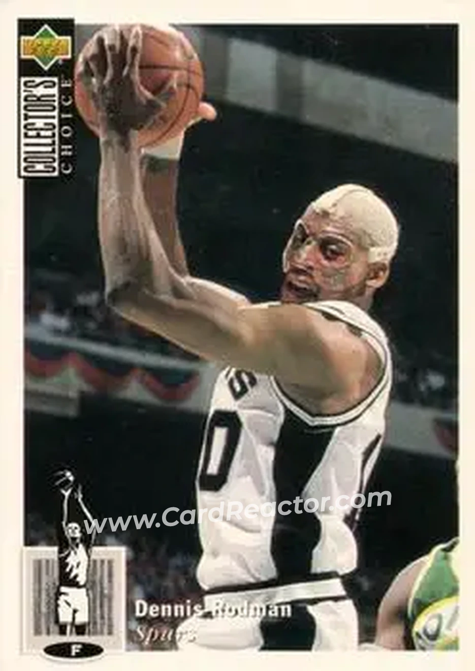 1994-95 Collector's Choice Italian #10 - Dennis Rodman - San Antonio Spurs - Front