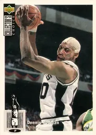 1994-95 Collector's Choice Italian #10 - Dennis Rodman - San Antonio Spurs