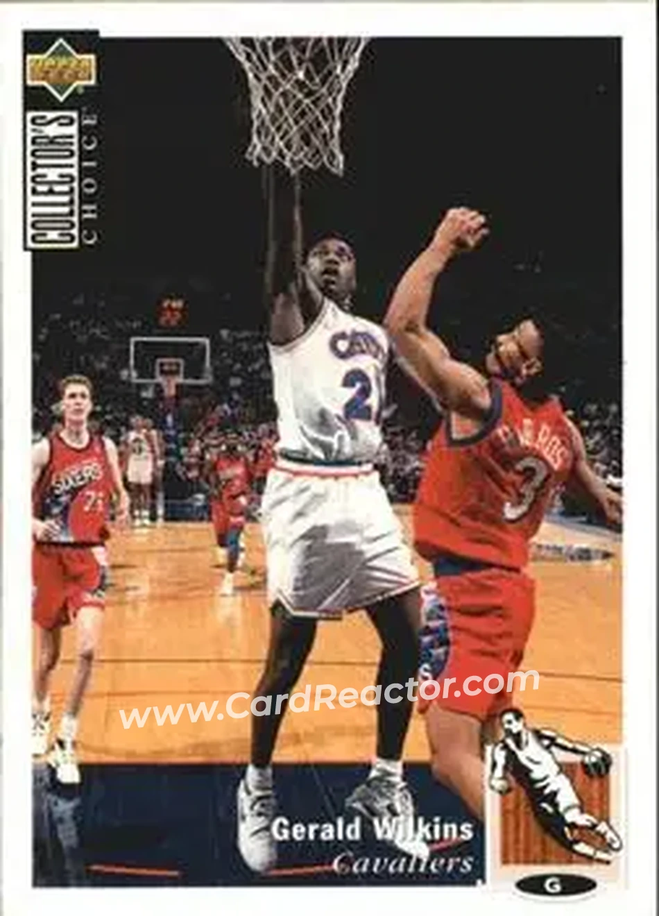 1994-95 Collector's Choice Italian #21 - Gerald Wilkins - Cleveland Cavaliers - Front 1994-95 Collector's Choice Italian #21 - Gerald Wilkins - Cleveland Cavaliers - Front
