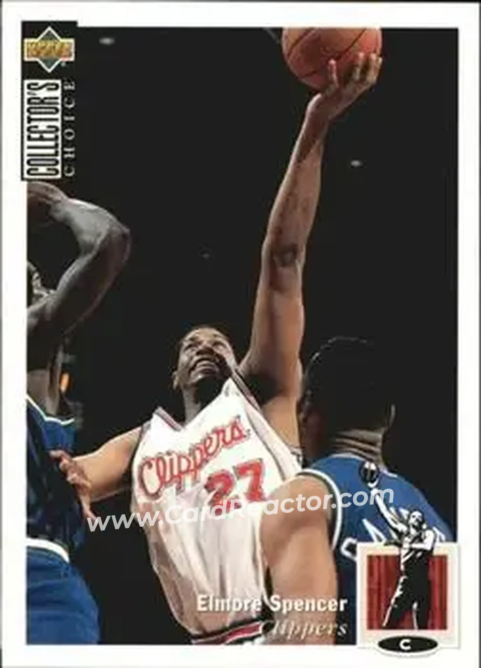 1994-95 Collector's Choice Italian #27 - Elmore Spencer - Los Angeles Clippers - Front 1994-95 Collector's Choice Italian #27 - Elmore Spencer - Los Angeles Clippers - Front