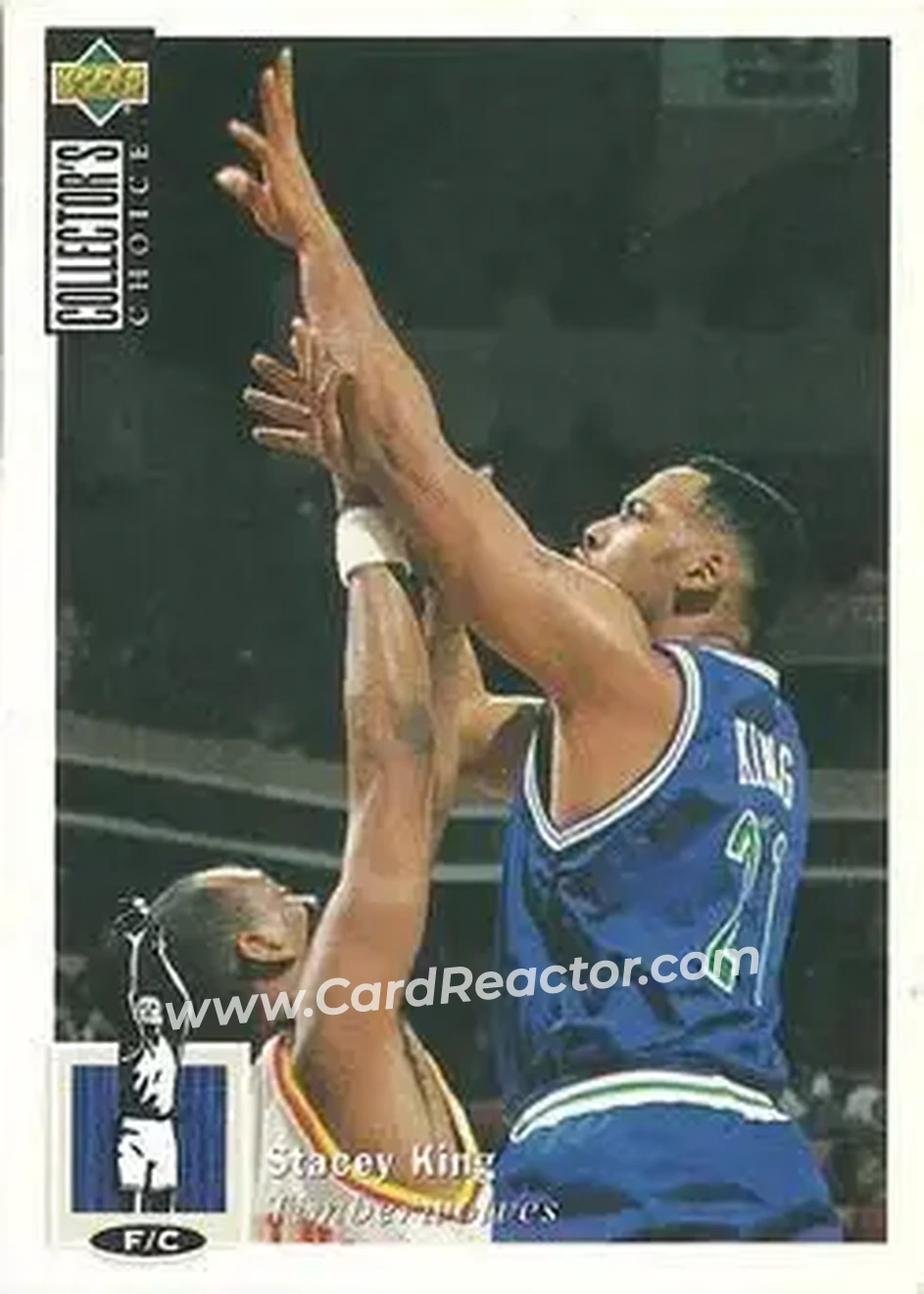 1994-95 Collector's Choice Italian #28 - Stacey King - Minnesota Timberwolves - Front