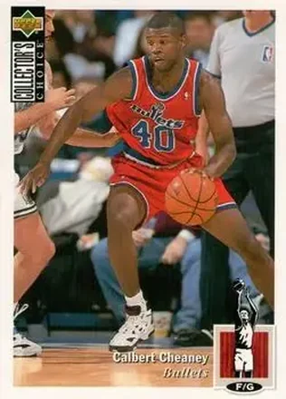 1994-95 Collector's Choice Italian #40 - Calbert Cheaney - Washington Bullets