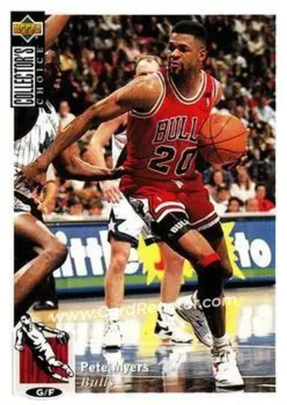 1994-95 Collector's Choice Spanish #37 - Pete Myers - Chicago Bulls - Front 1994-95 Collector's Choice Spanish #37 - Pete Myers - Chicago Bulls - Front