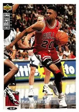 1994-95 Collector's Choice Spanish #37 - Pete Myers - Chicago Bulls 1994-95 Collector's Choice Spanish #37 - Pete Myers - Chicago Bulls