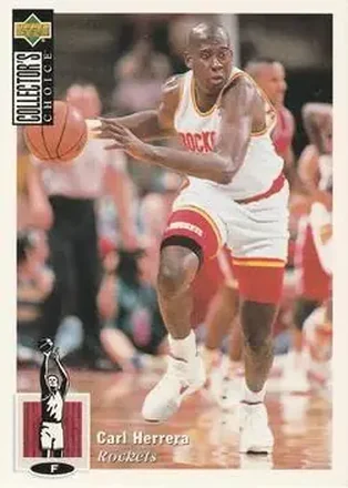 1994-95 Collector's Choice Spanish #47 - Carl Herrera - Houston Rockets