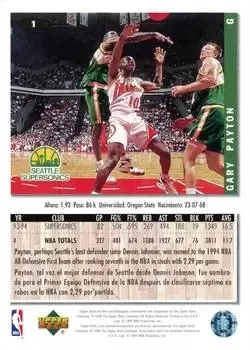 Back of Gary Payton