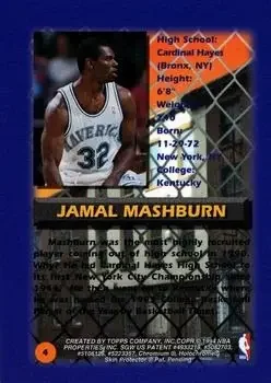 Back of Jamal Mashburn