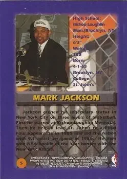 Back of Mark Jackson