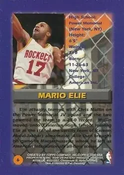Back of Mario Elie