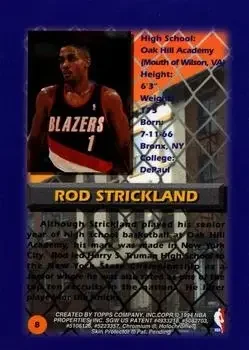 Back of Rod Strickland