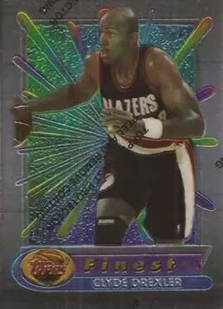 1994-95 Finest #30 - Clyde Drexler - Portland Trail Blazers 1994-95 Finest #30 - Clyde Drexler - Portland Trail Blazers