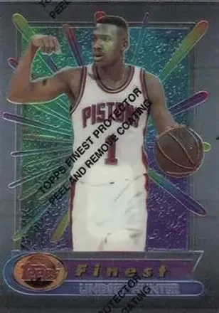 1994-95 Finest #36 - Lindsey Hunter - Detroit Pistons