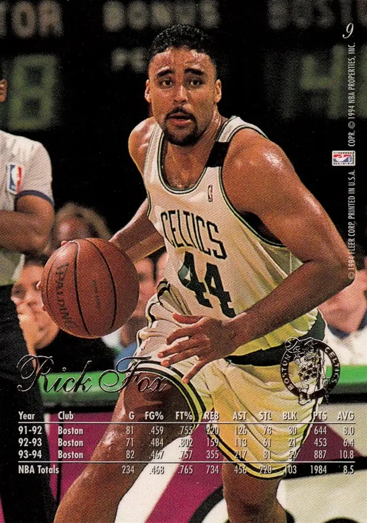 Back of Rick Fox