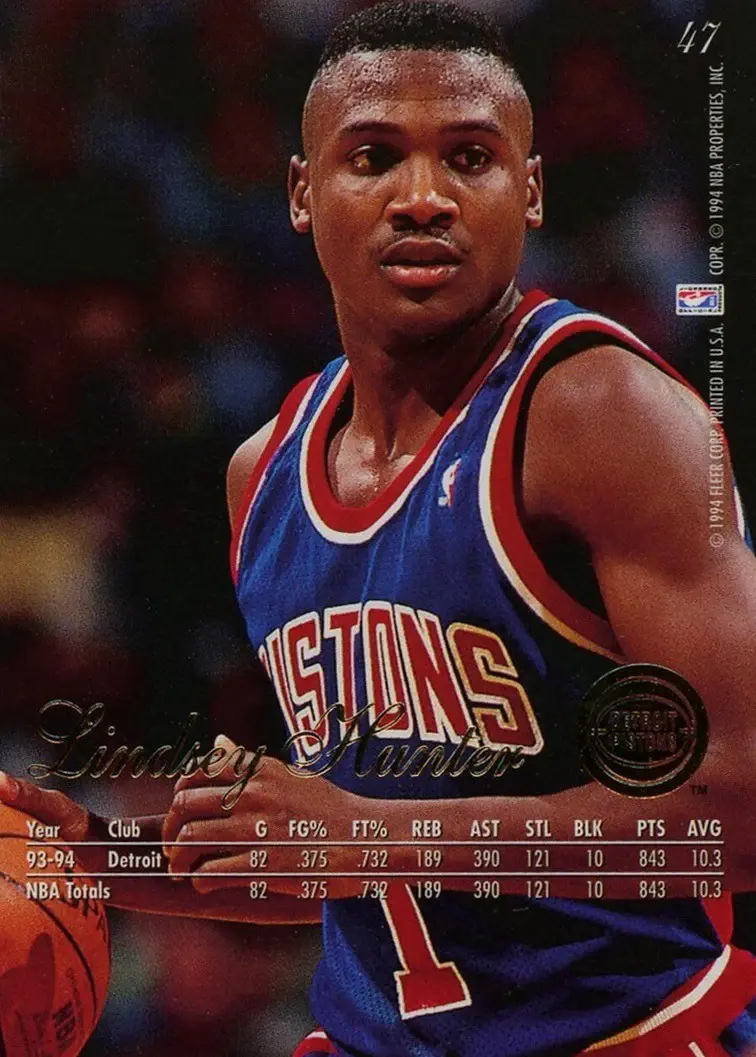 Back of Lindsey Hunter