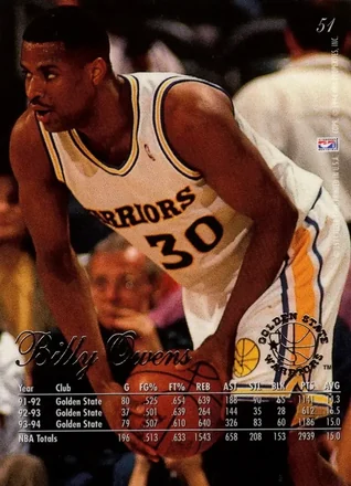 Reverso de Billy Owens