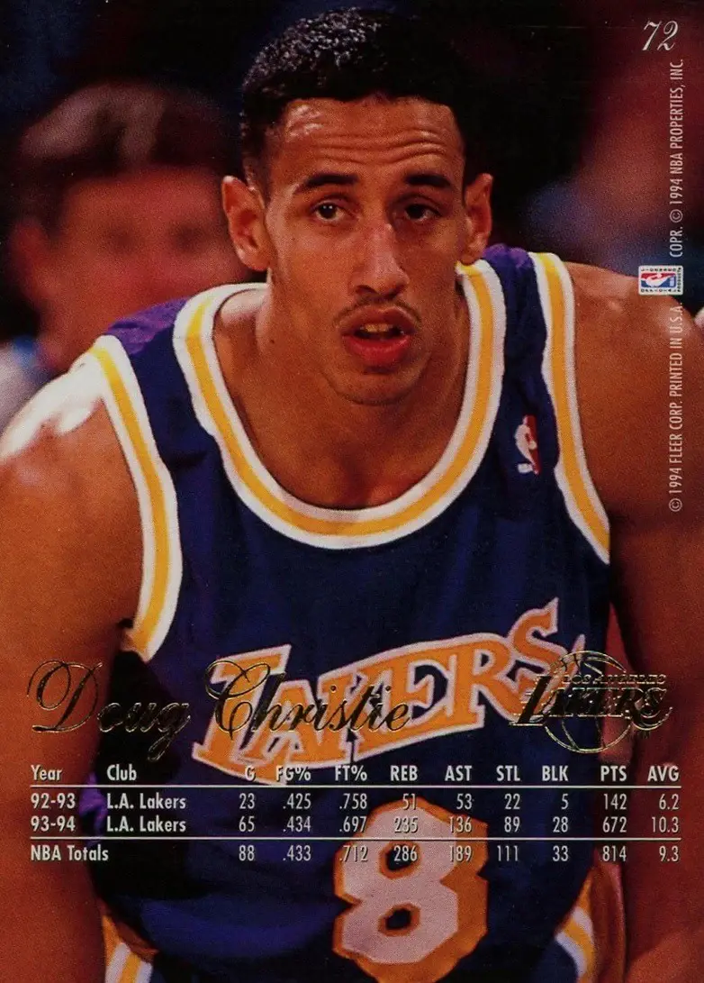 Back of Doug Christie