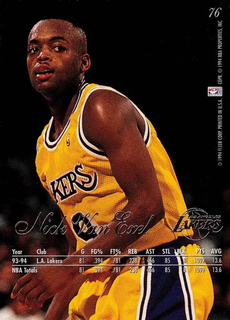 Back of Nick Van Exel