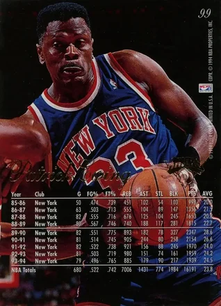 Patrick Ewing 뒷면