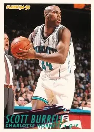 1994-95 Fleer #21 - Scott Burrell - Charlotte Hornets 1994-95 Fleer #21 - Scott Burrell - Charlotte Hornets