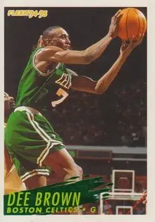 1994-95 Fleer European #10 - Dee Brown - Boston Celtics