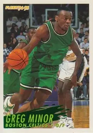 1994-95 Fleer European #16 - Greg Minor - Boston Celtics
