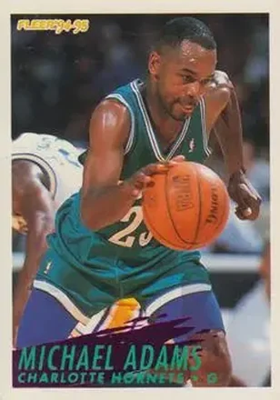 1994-95 Fleer European #20 - Michael Adams - Charlotte Hornets