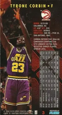 Back of Tyrone Corbin