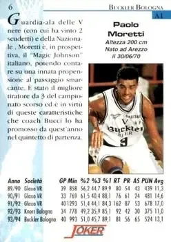 Back of Paolo Moretti