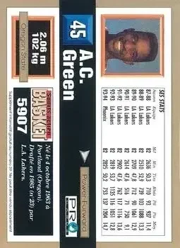 Back of A.C. Green