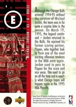 Back of Michael Jordan