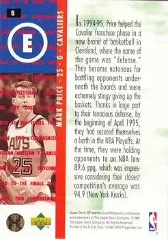 Back of Mark Price