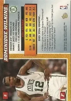 Back of Dominique Wilkins