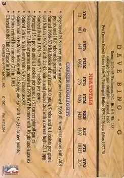 Back of Dave Bing