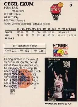 Back of Cecil Exum