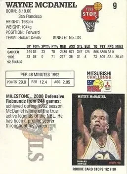 Back of Wayne McDaniel